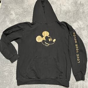 Disney X Love Your Melon Hoodie Womens XL Black Mickey Mouse Hoodie